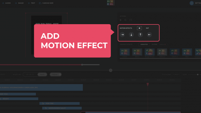 Add motion effect